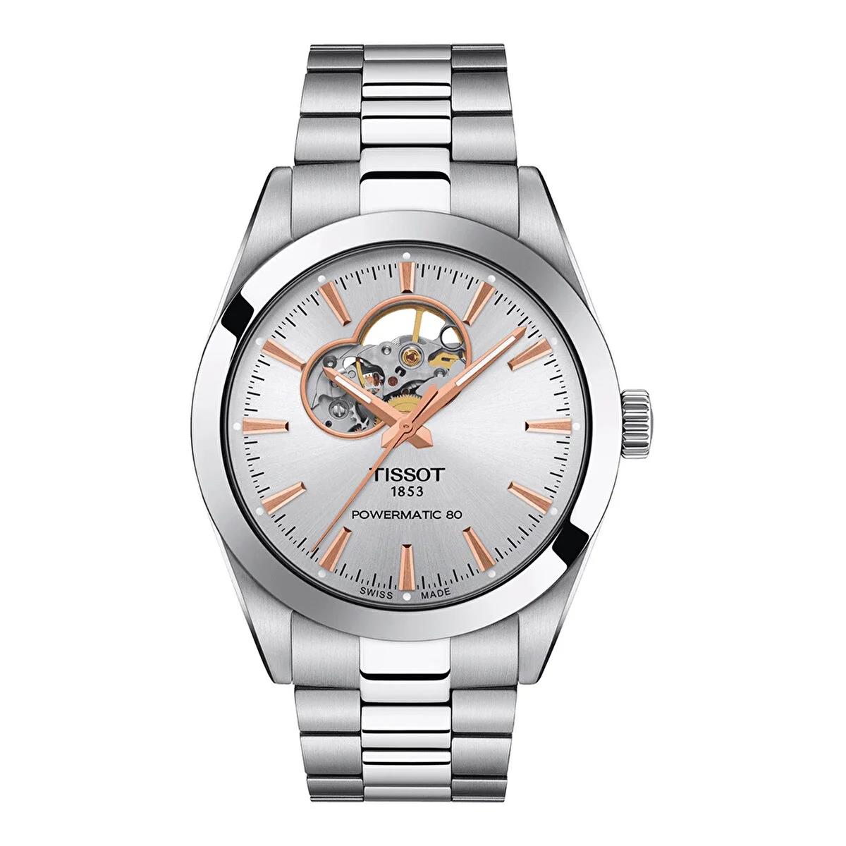 Tissot Gentleman Powermatic 80 Open Heart T1274071103101 Erkek Kol Saati T127.407.11.031.01