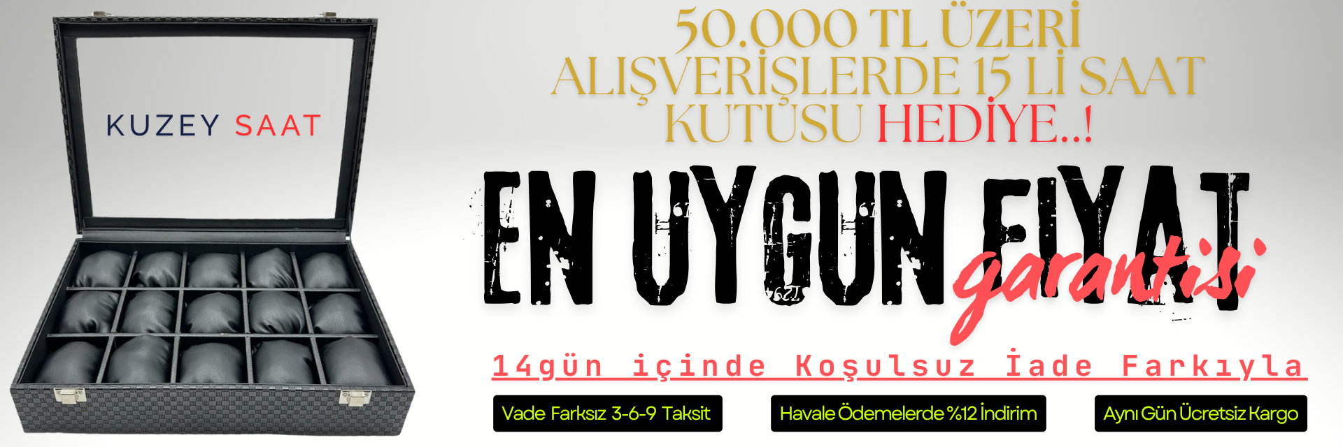 Alışveriş Sizden Saat Kutunuz Bizden.!!