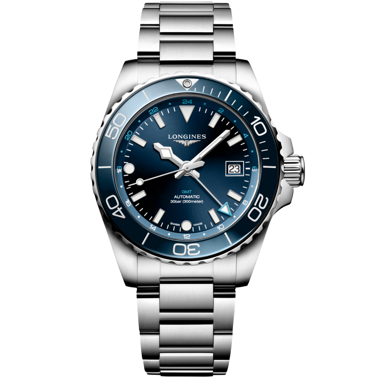 L37904966 Longines Hydroconquest GMT Erkek Kol Saati L3.790.4.96.6