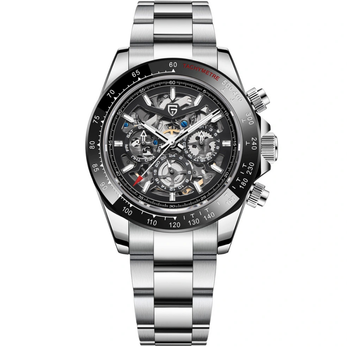 Pagani Design PD-1777-2 Rainbow Skeleton Otomatik Erkek Kol Saati