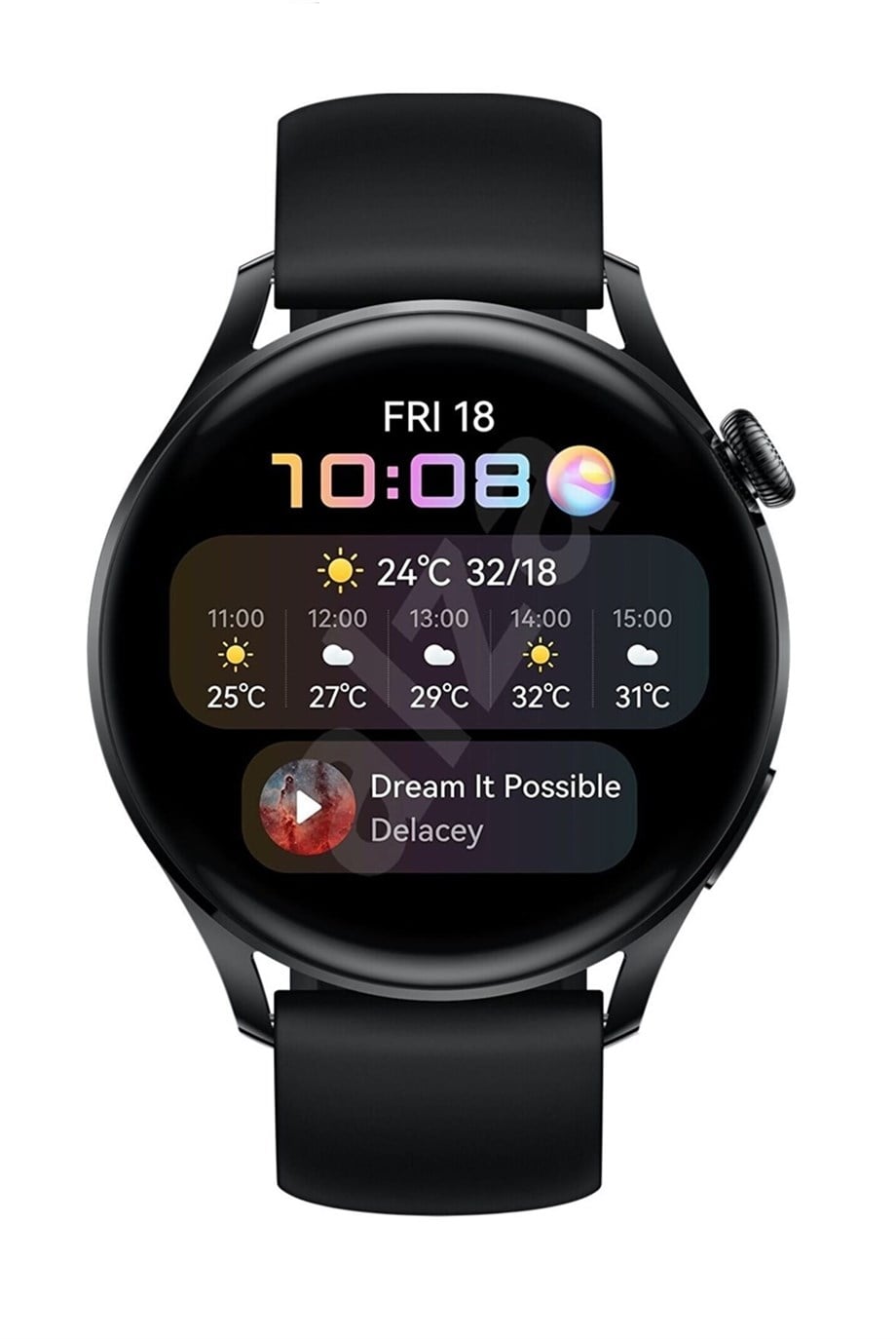 Smart Watch Watch 3 Pro Black Akıllı Kol Saati