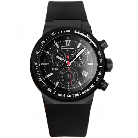 Salvatore Ferragamo 腕時計 ブラック salvatore-ferragamo-f-80-