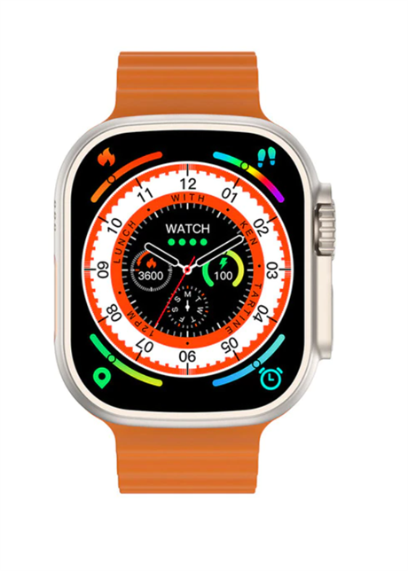 Smart Watch GS8 Ultra Orange Akıllı Kol Saati