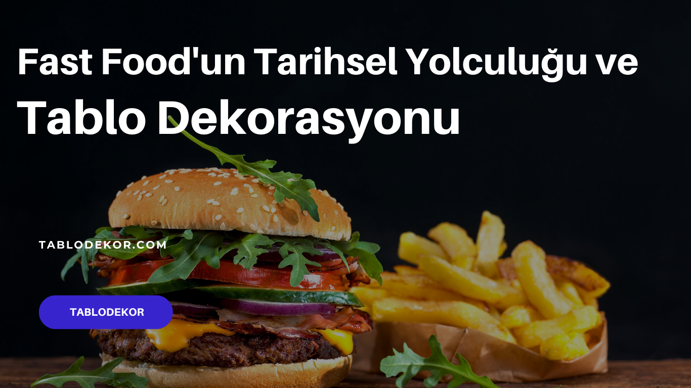 fast food, hamburger, Coca Cola, Fanta, Sprite, Patates Kızartması, restoran, kanvas tablo, yağlı boya tablo, toptan tablo, tablodekor