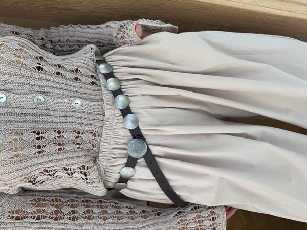 Pul Aksesuarlı Kemer Acı Kahve