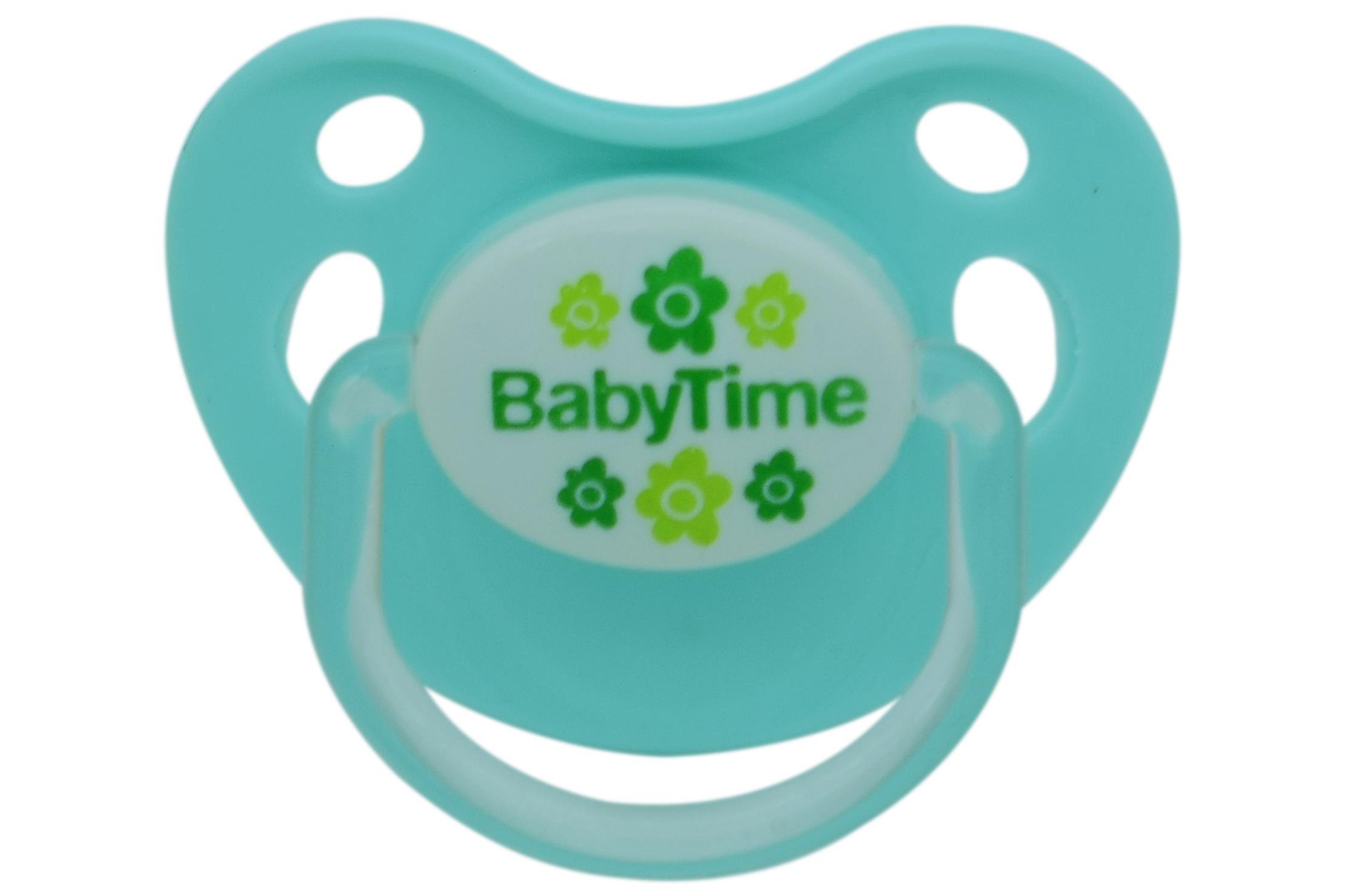 BabyTime Silikon Damaklı Koruyucu Kapaklı Mat Gövdeli Emzik No:1 (0-6)