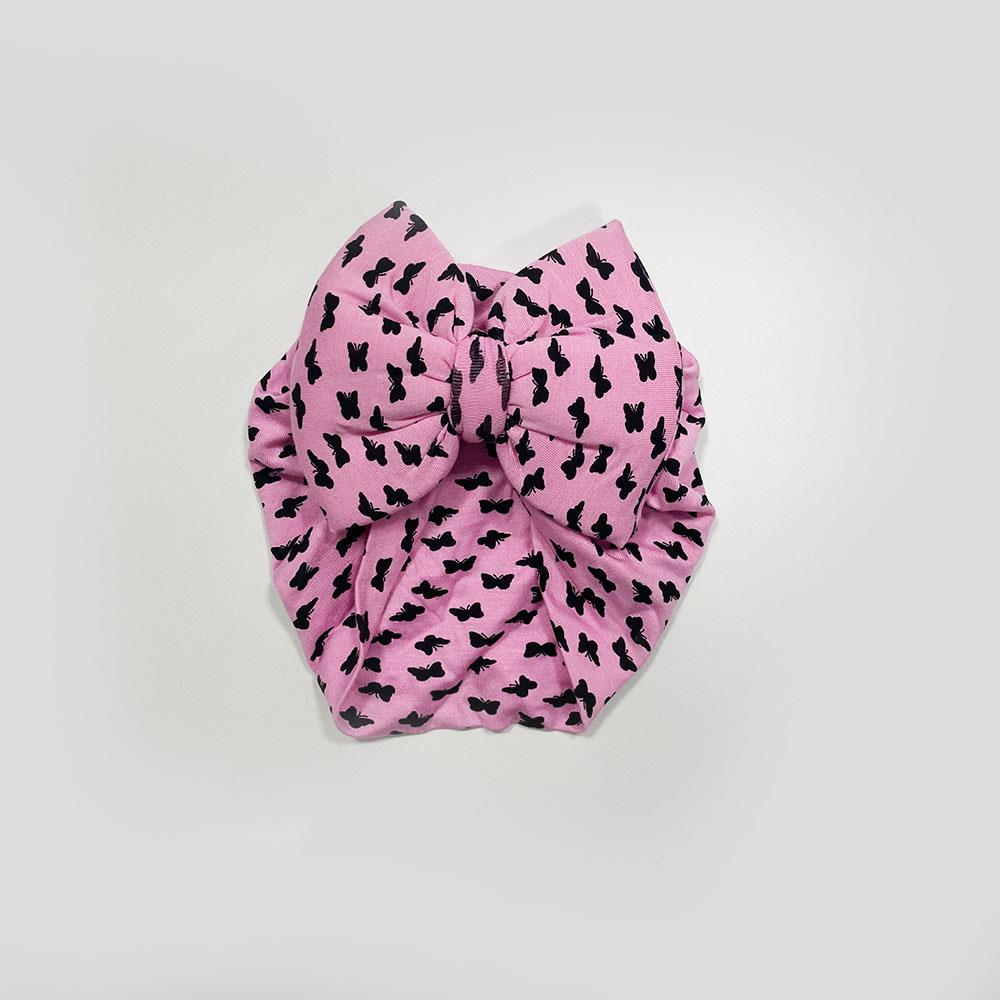 Kelebek Figürlü Penye Çift Kat Bone