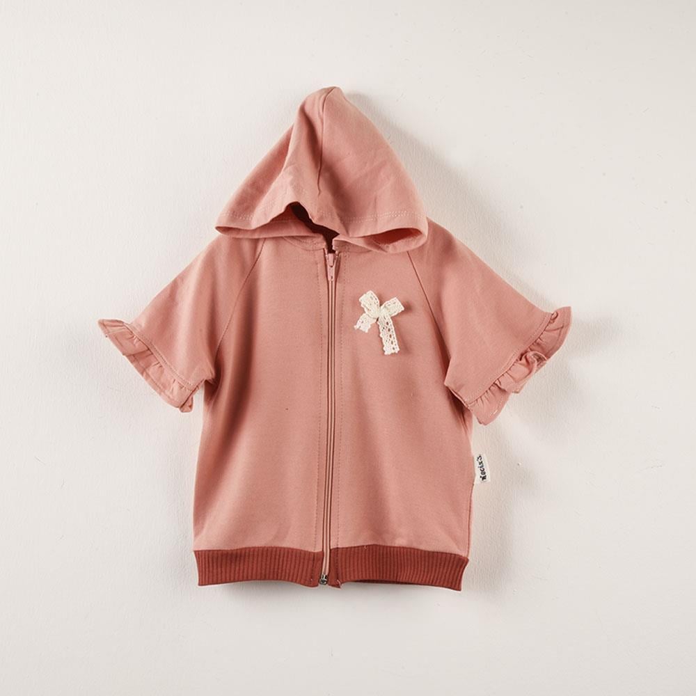 Necix's Bebek Kurdela Nakışlı Kapüşonlu Hırka