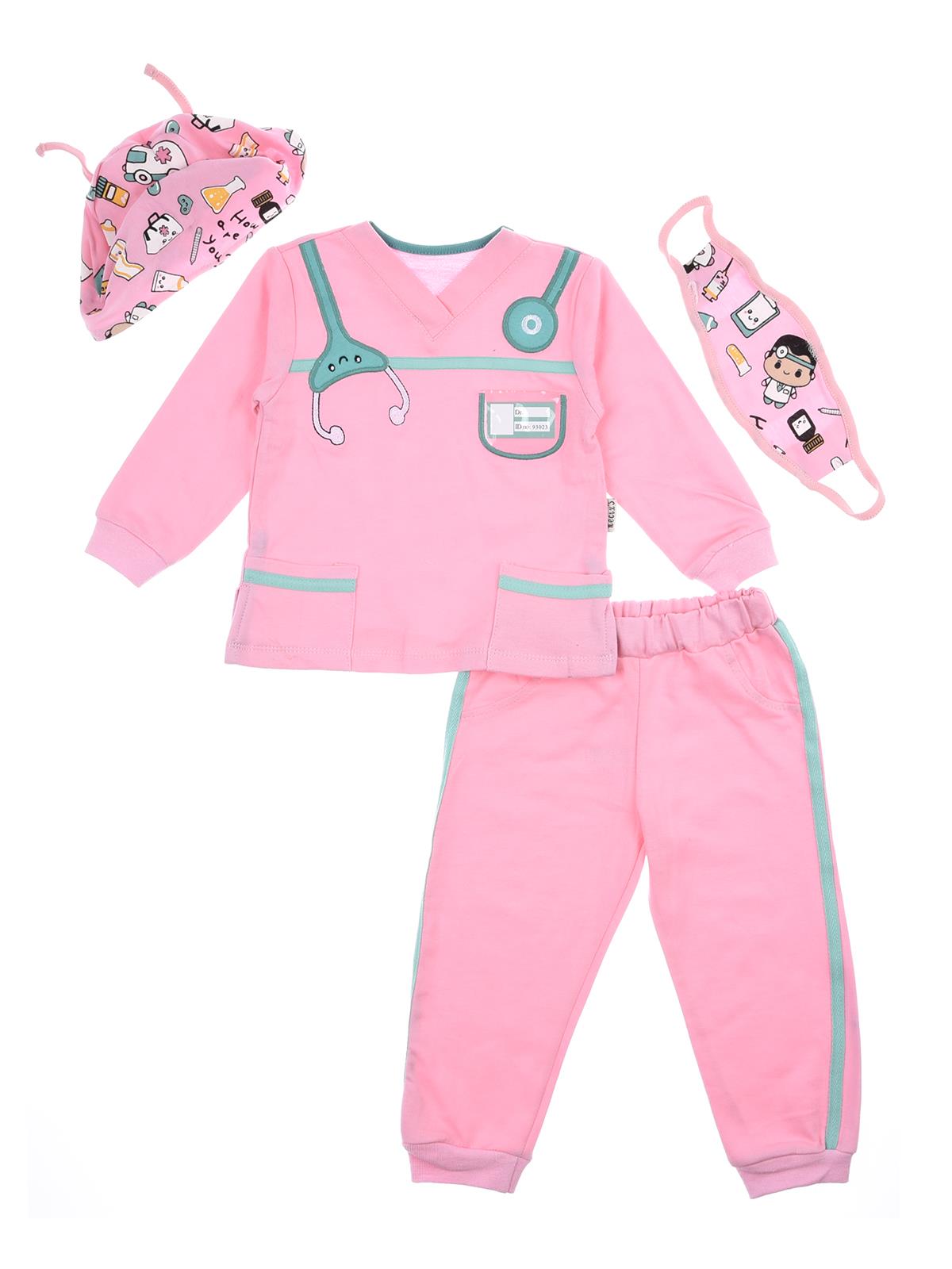 Necix's Kız Çocuk Dörtlü Doktor Kostümü Seti