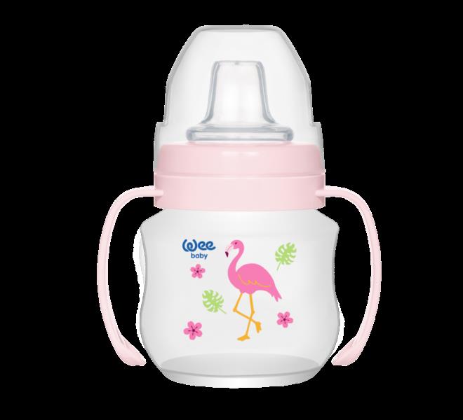 Wee Baby Akıtmaz Kulplu PP Antikolik Alıştırma Bardağı 125 ml