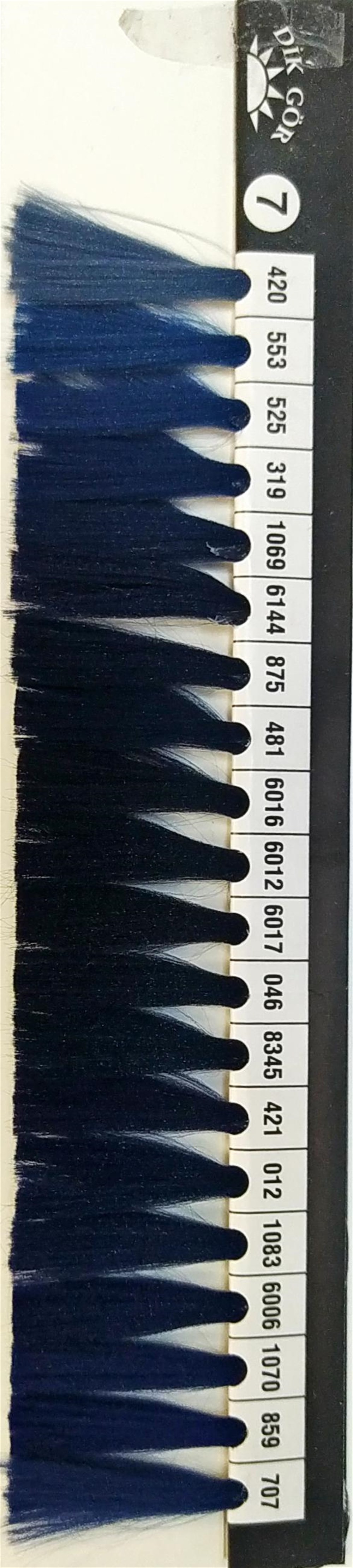 150 Denye 012 Renkli Tekstürize Polyester Overlok İpliği (Muz İplik)