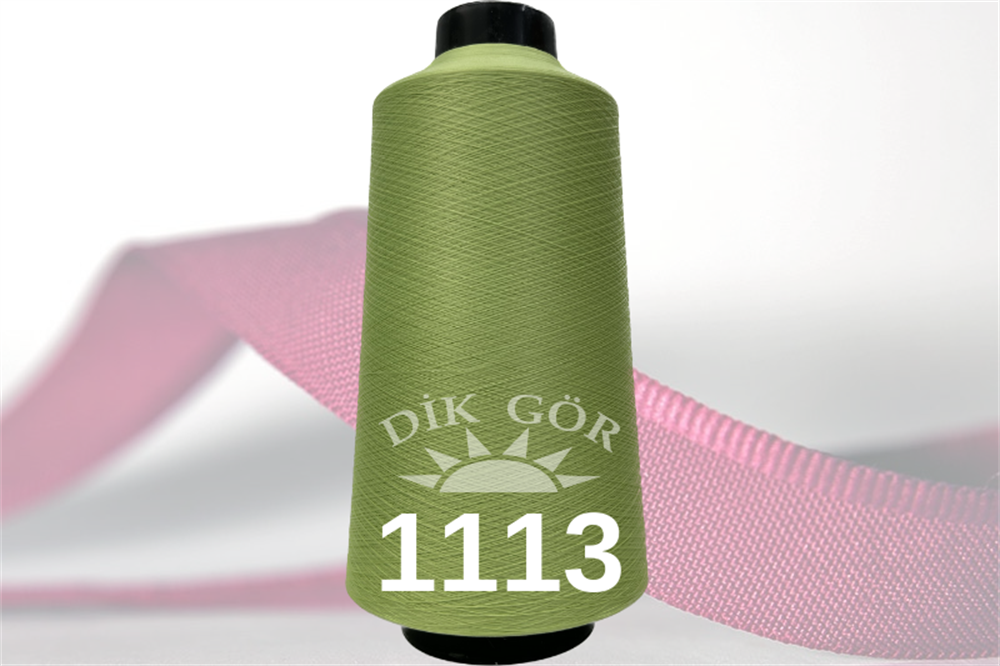 150 Denye 1113 Renkli Tekstürize Polyester Overlok İpliği (Muz İplik)