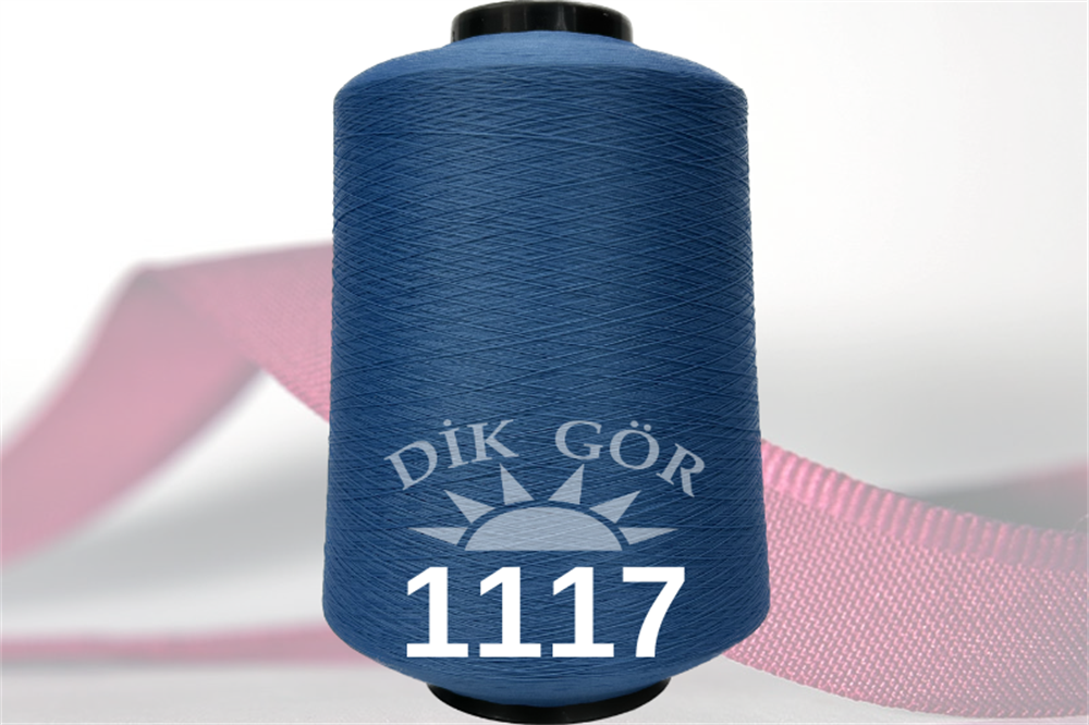 150 Denye 1117 Renkli Tekstürize Polyester Overlok İpliği (Muz İplik)