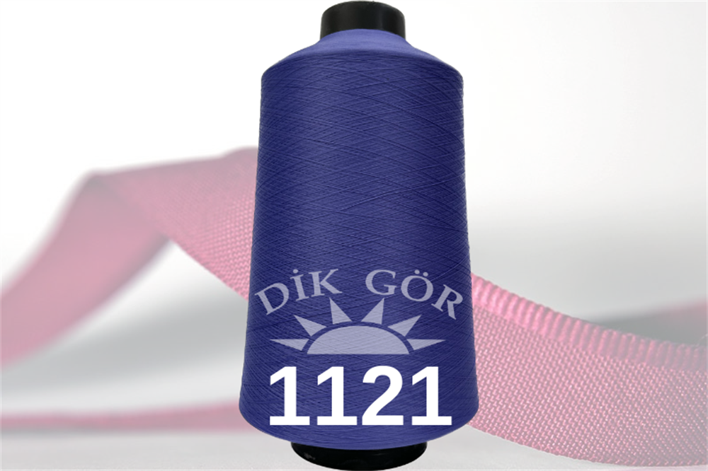 150 Denye 1121 Renkli Tekstürize Polyester Overlok İpliği (Muz İplik)