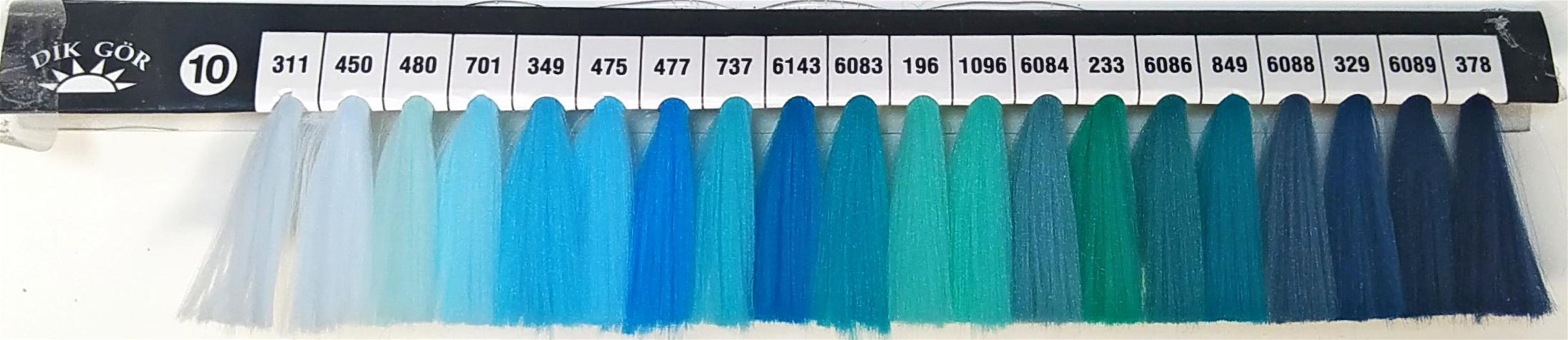 150 Denye 196 Renkli Tekstürize Polyester Overlok İpliği (Muz İplik)