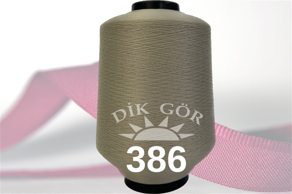 150 Denye 386 Renkli Tekstürize Polyester Overlok İpliği (Muz İplik)