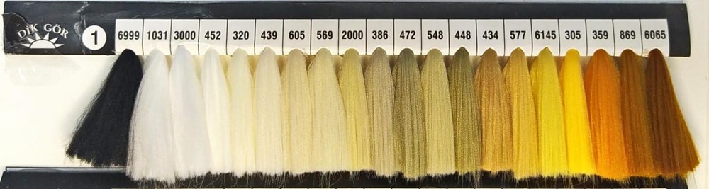 150 Denye 386 Renkli Tekstürize Polyester Overlok İpliği (Muz İplik)