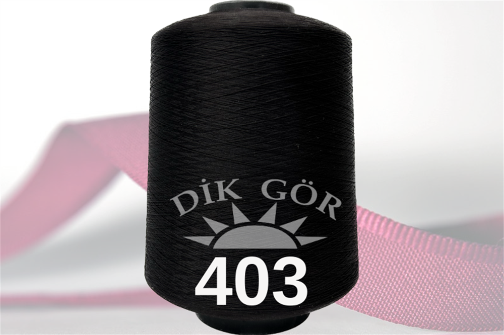 150 Denye 403 Renkli Tekstürize Polyester Overlok İpliği (Muz İplik)