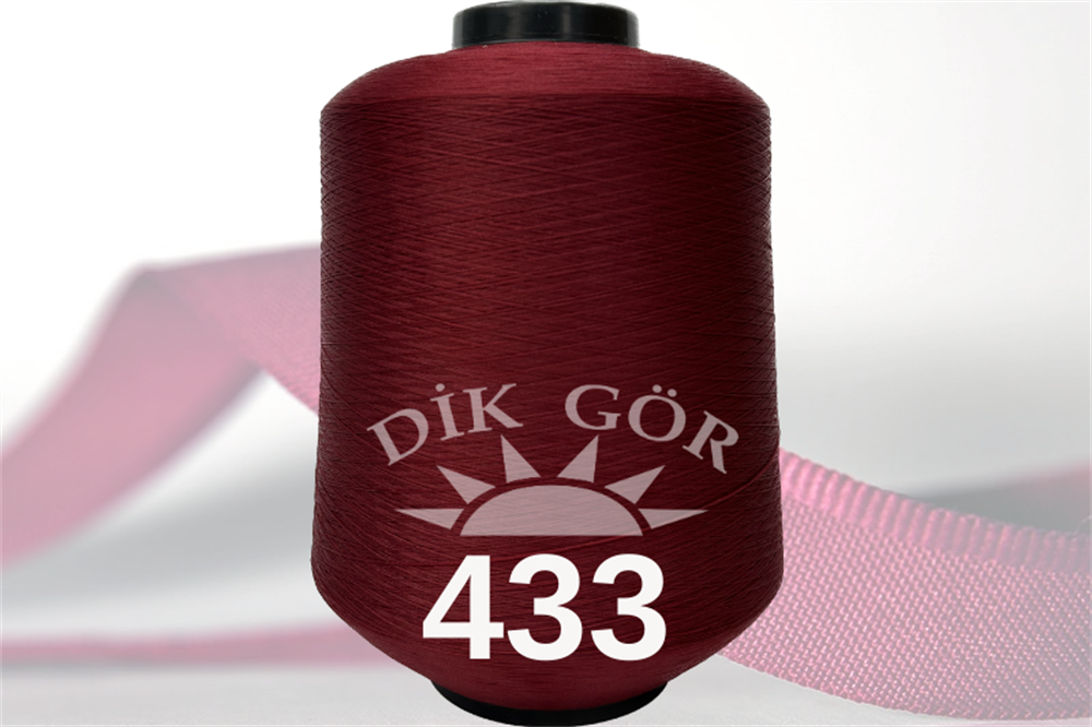 150 Denye 433 Renkli Tekstürize Polyester Overlok İpliği (Muz İplik)