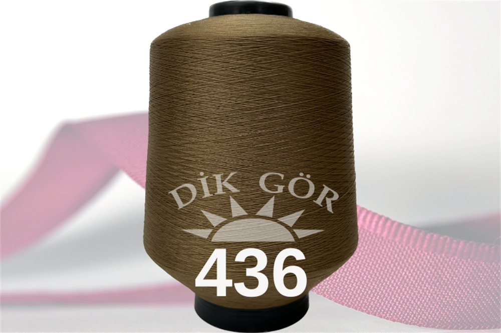 150 Denye 436 Renkli Tekstürize Polyester Overlok İpliği (Muz İplik)