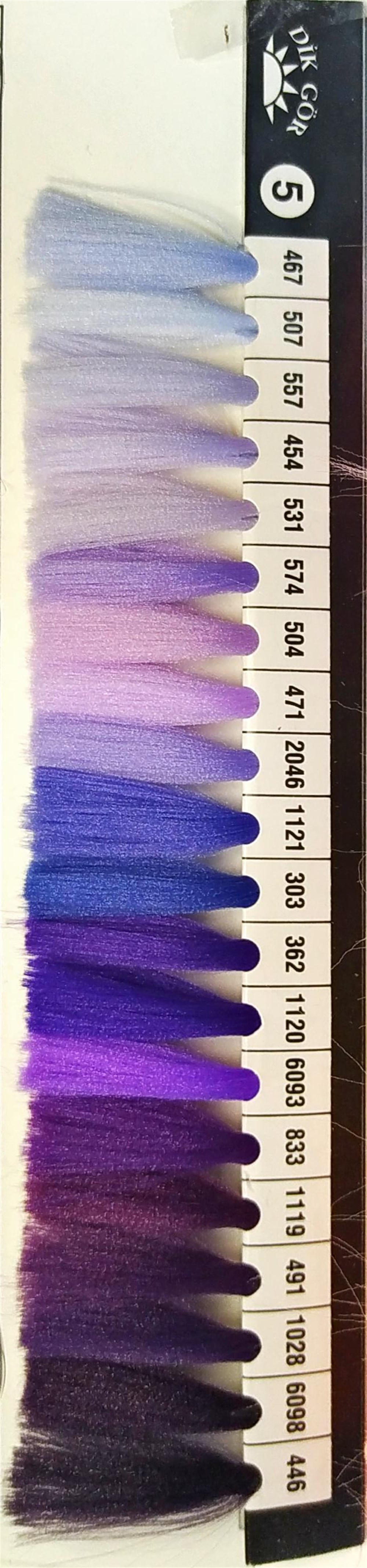 150 Denye 471 Renkli Tekstürize Polyester Overlok İpliği (Muz İplik)
