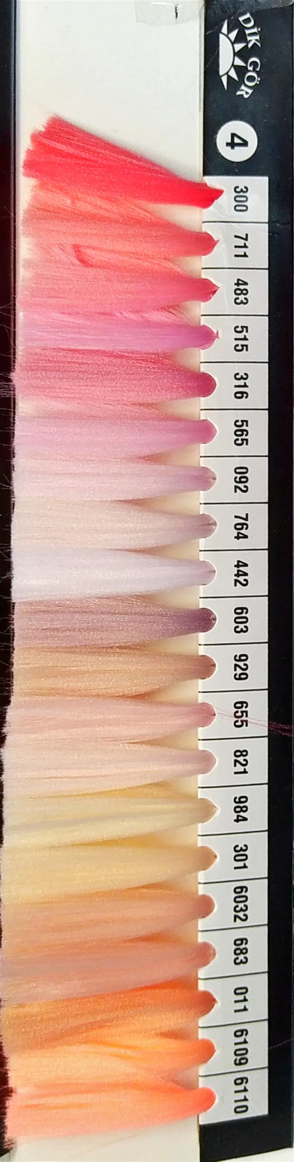 150 Denye 483 Renkli Tekstürize Polyester Overlok İpliği (Muz İplik)