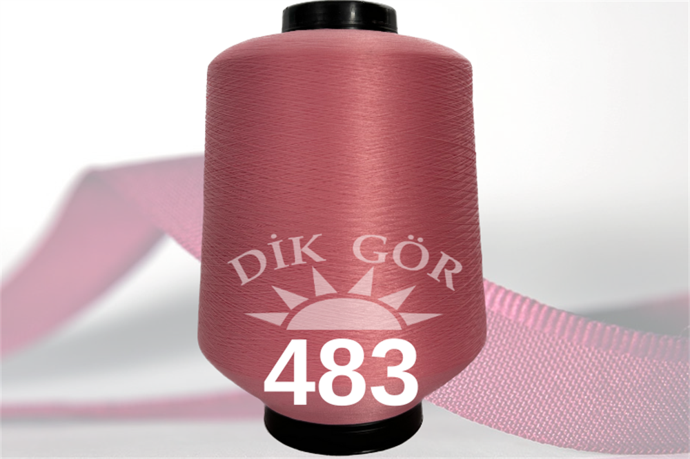 150 Denye 483 Renkli Tekstürize Polyester Overlok İpliği (Muz İplik)
