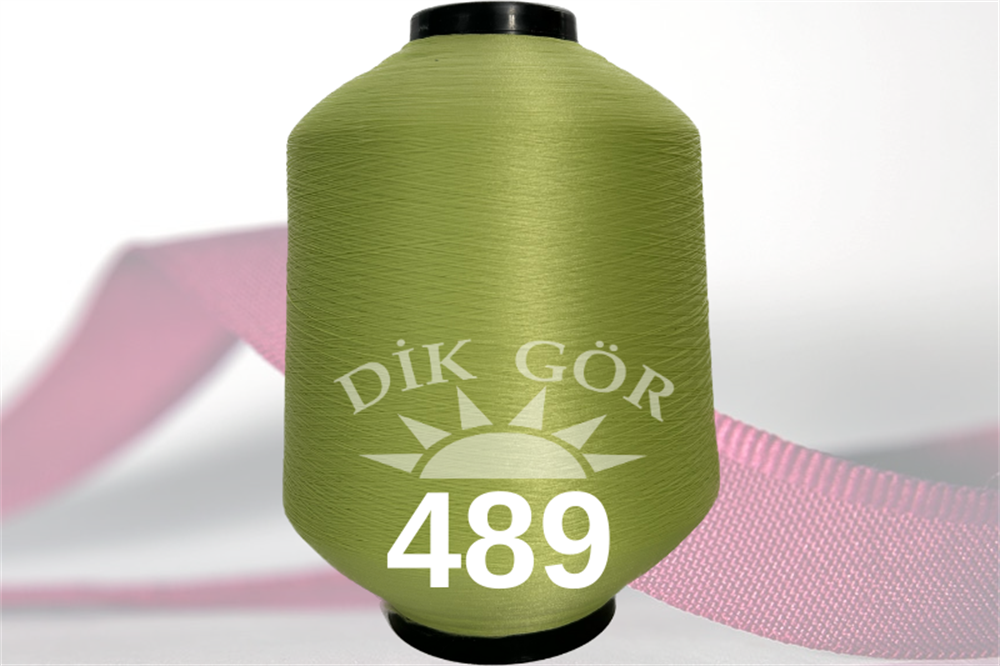150 Denye 489 Renkli Tekstürize Polyester Overlok İpliği (Muz İplik)