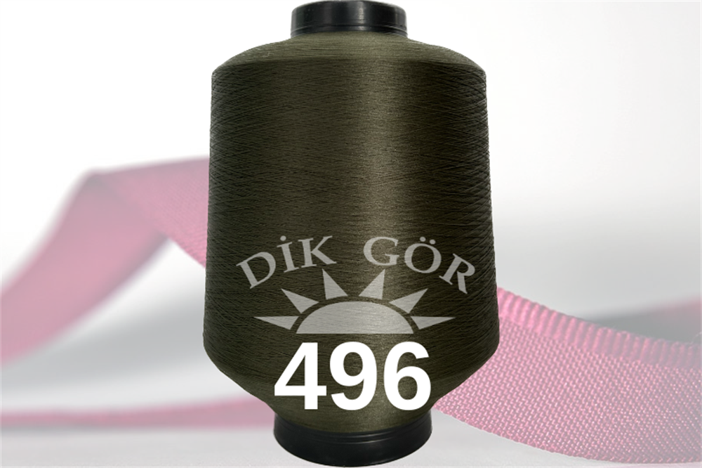 150 Denye 496 Renkli Tekstürize Polyester Overlok İpliği (Muz İplik)