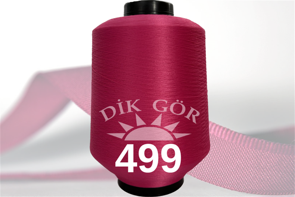 150 Denye 499 Renkli Tekstürize Polyester Overlok İpliği (Muz İplik)