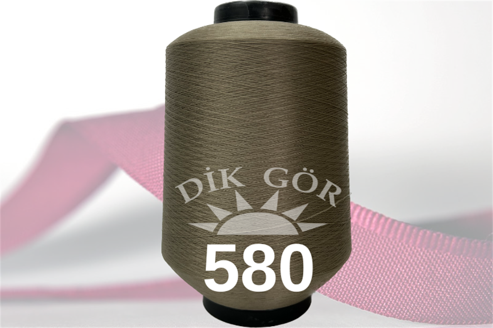 150 Denye 580 Renkli Tekstürize Polyester Overlok İpliği (Muz İplik)