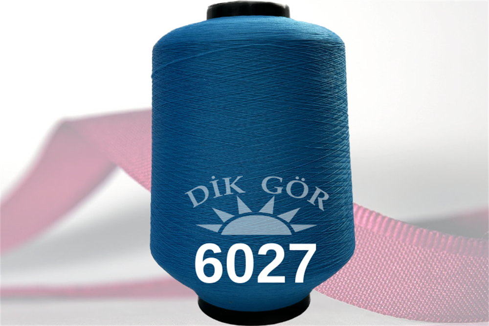 150 Denye 6027 Renkli Tekstürize Polyester Overlok İpliği (Muz İplik)
