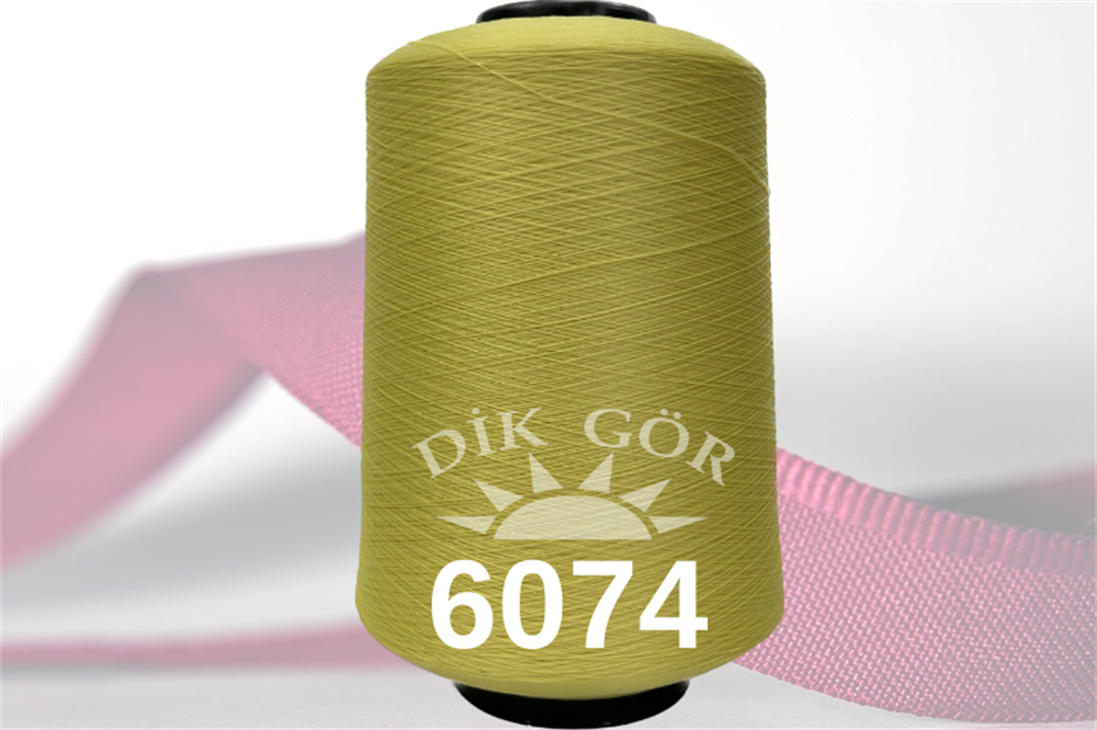 150 Denye 6074 Renkli Tekstürize Polyester Overlok İpliği (Muz İplik)