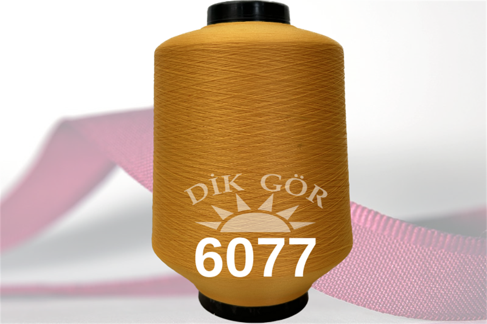 150 Denye 6077 Renkli Tekstürize Polyester Overlok İpliği (Muz İplik)