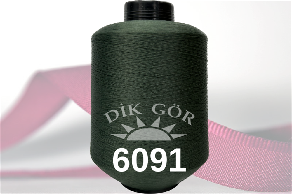 150 Denye 6091 Renkli Tekstürize Polyester Overlok İpliği (Muz İplik)