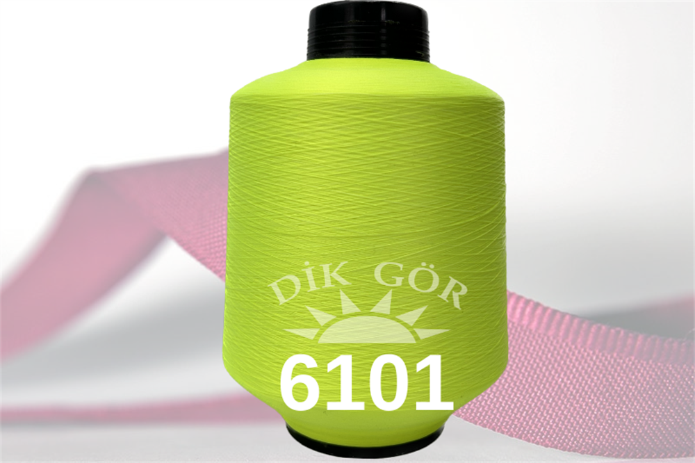 150 Denye 6101 Renkli Tekstürize Polyester Overlok İpliği (Muz İplik)