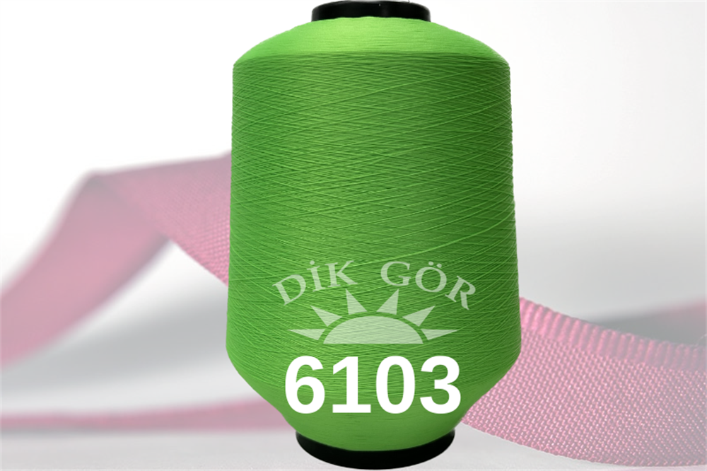 150 Denye 6103 Renkli Tekstürize Polyester Overlok İpliği (Muz İplik)