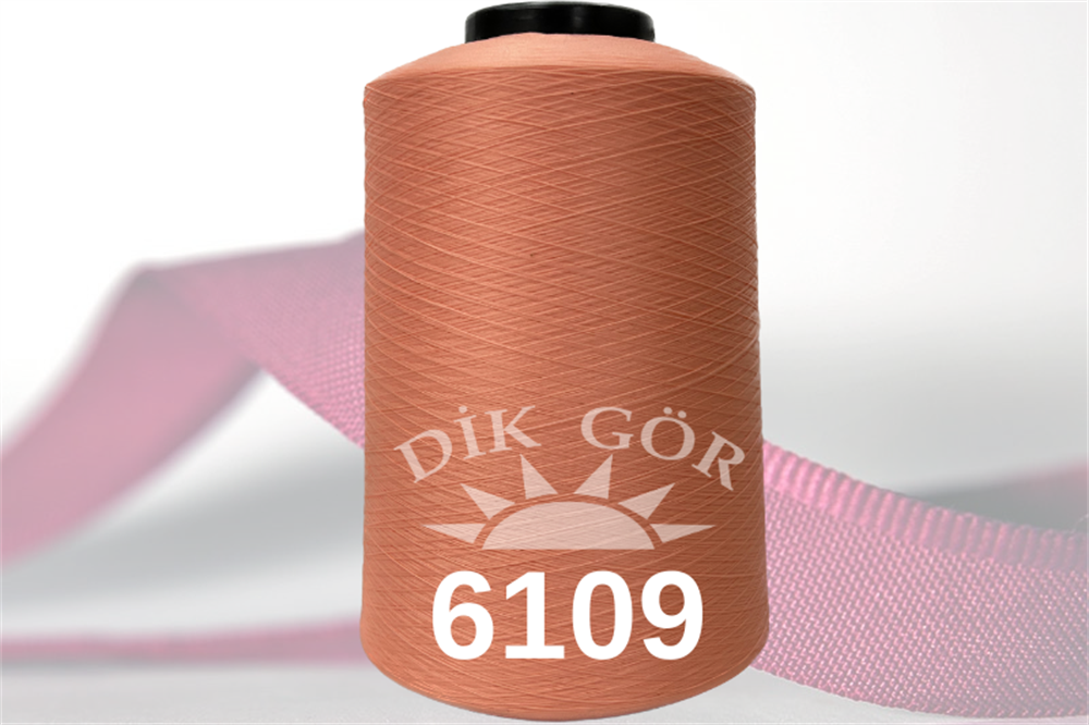 150 Denye 6109 Renkli Tekstürize Polyester Overlok İpliği (Muz İplik)