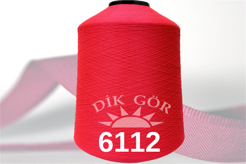 150 Denye 6112 Renkli Tekstürize Polyester Overlok İpliği (Muz İplik)