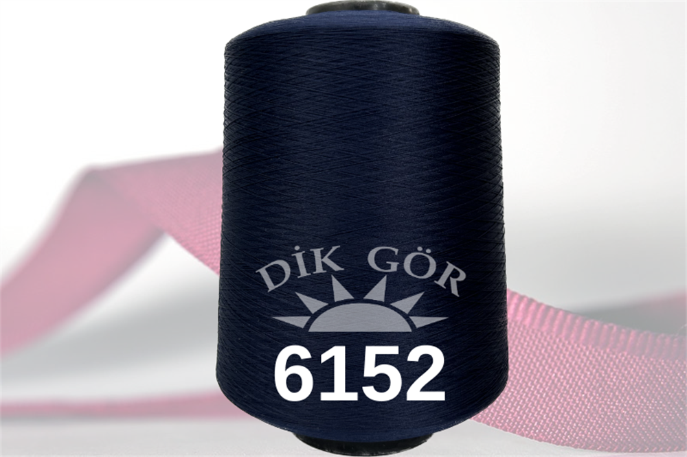 150 Denye 6152 Renkli Tekstürize Polyester Overlok İpliği (Muz İplik)