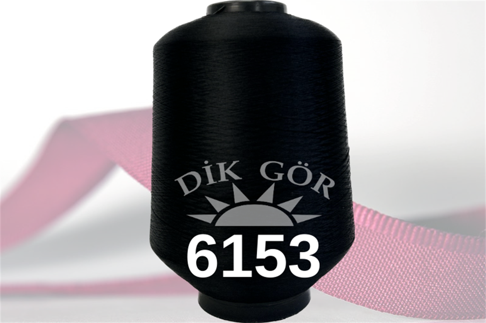 150 Denye 6153 Renkli Tekstürize Polyester Overlok İpliği (Muz İplik)