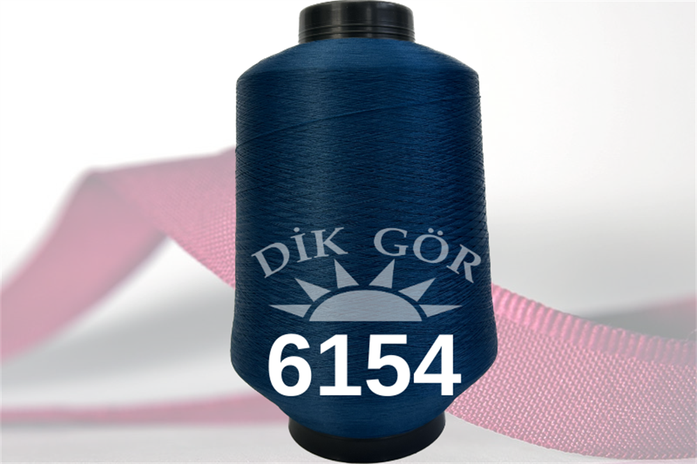 150 Denye 6154 Renkli Tekstürize Polyester Overlok İpliği (Muz İplik)