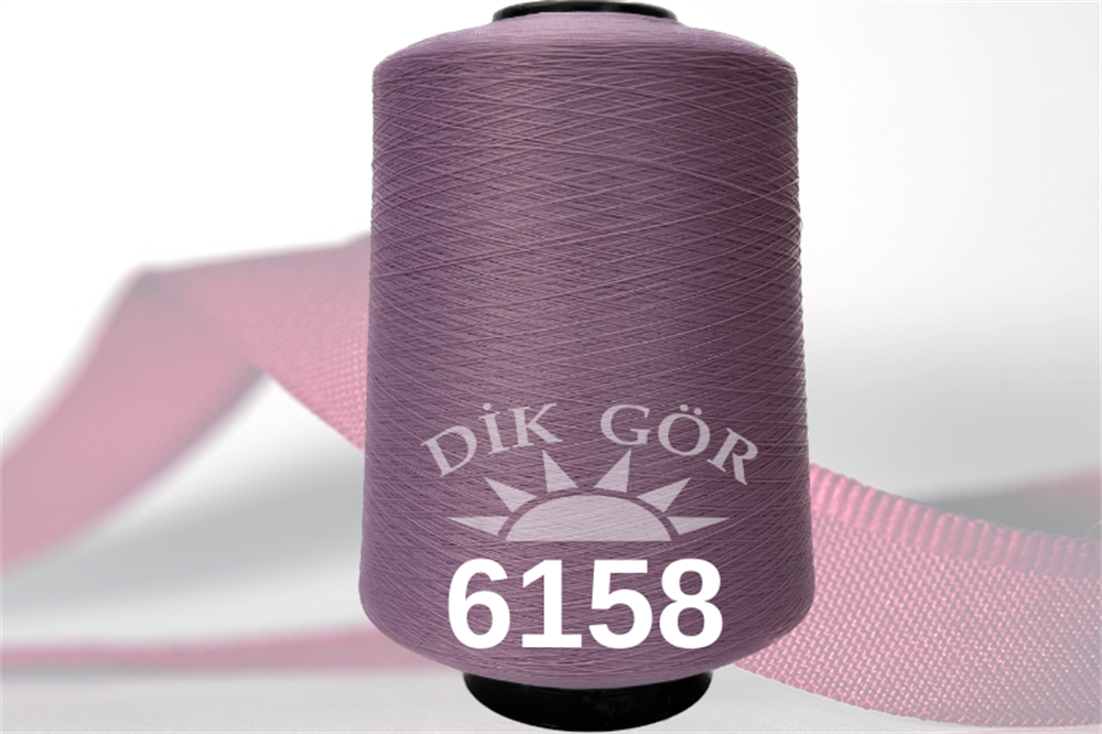 150 Denye 6158 Renkli Tekstürize Polyester Overlok İpliği (Muz İplik)