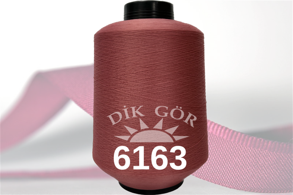 150 Denye 6163 Renkli Tekstürize Polyester Overlok İpliği (Muz İplik)