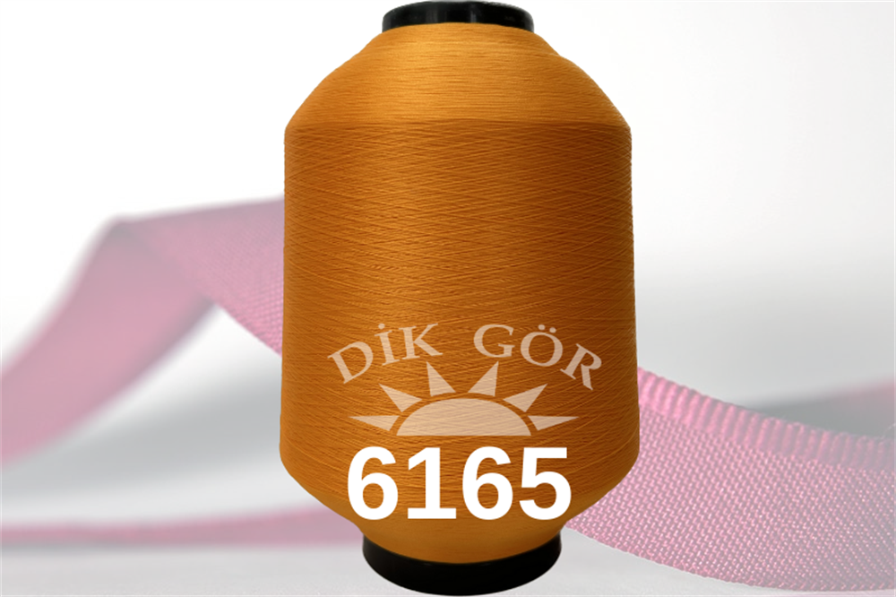 150 Denye 6165 Renkli Tekstürize Polyester Overlok İpliği (Muz İplik)