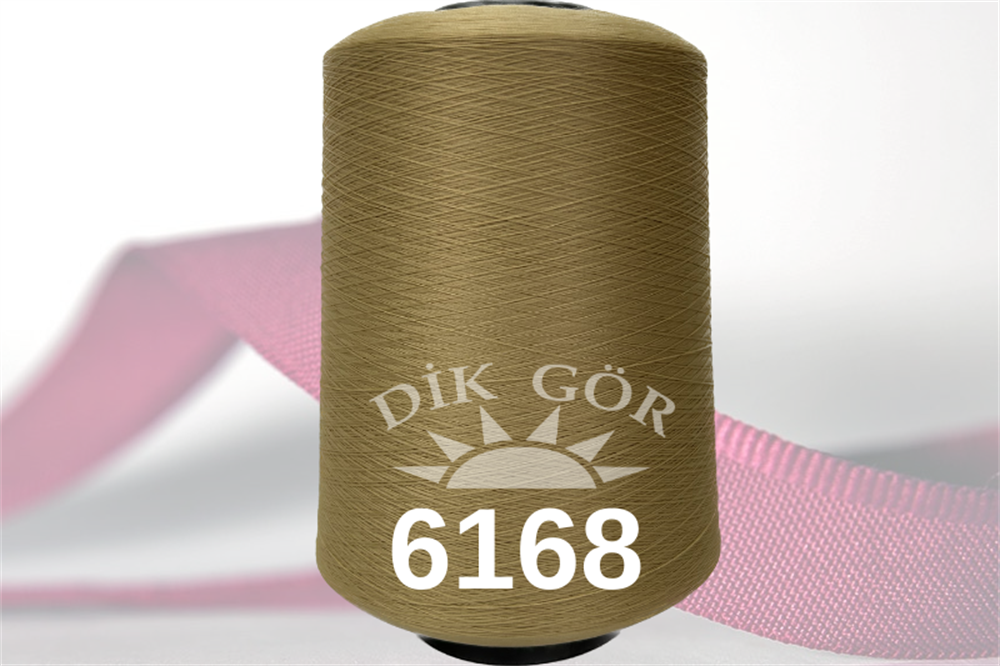 150 Denye 6168 Renkli Tekstürize Polyester Overlok İpliği (Muz İplik)