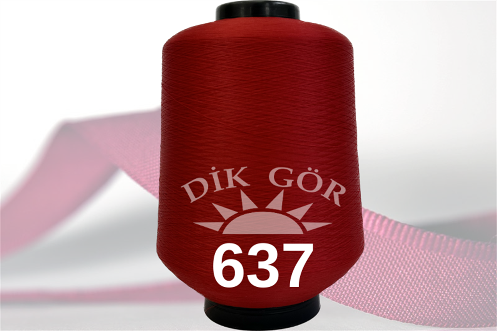 150 Denye 637 Renkli Tekstürize Polyester Overlok İpliği (Muz İplik)