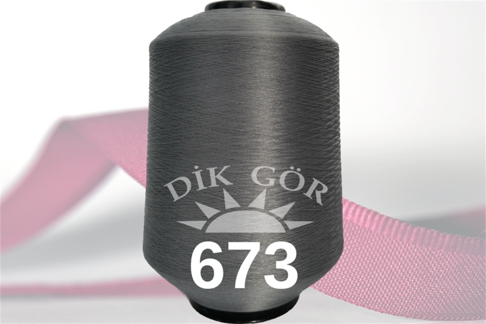 150 Denye 673 Renkli Tekstürize Polyester Overlok İpliği (Muz İplik)