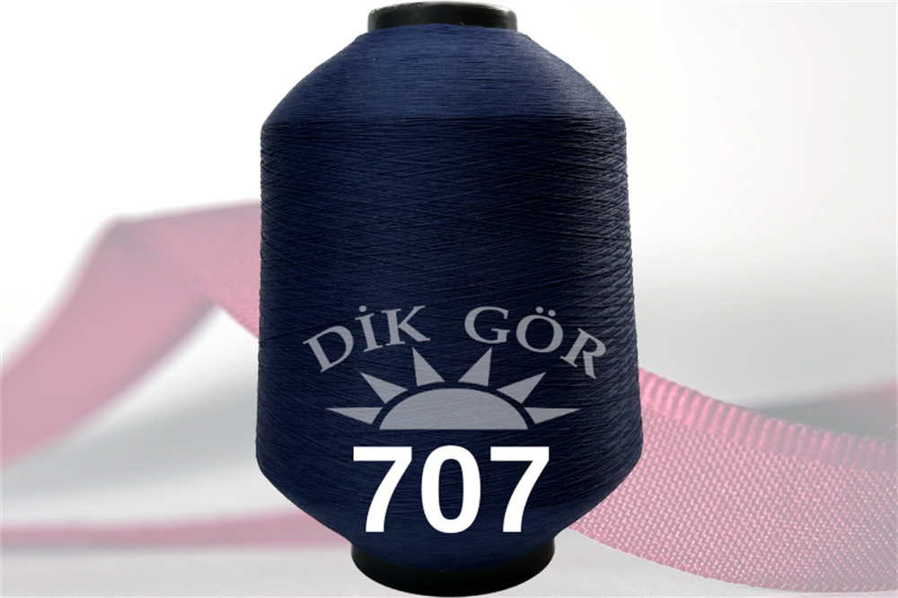 150 Denye 707 Renkli Tekstürize Polyester Overlok İpliği (Muz İplik)