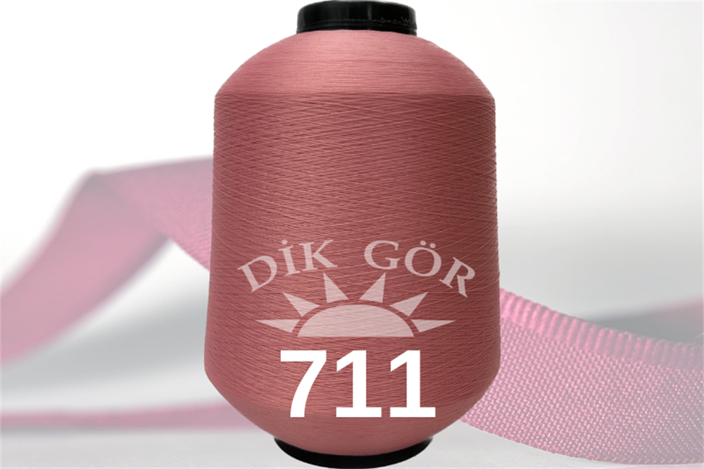 150 Denye 711 Renkli Tekstürize Polyester Overlok İpliği (Muz İplik)